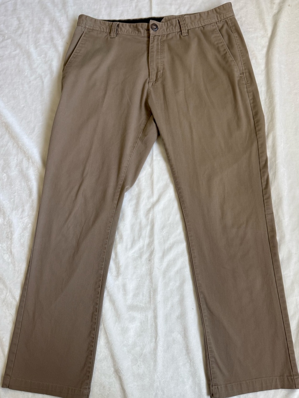 Volcom Men's Khaki Straight-Leg Chinos - Taupe